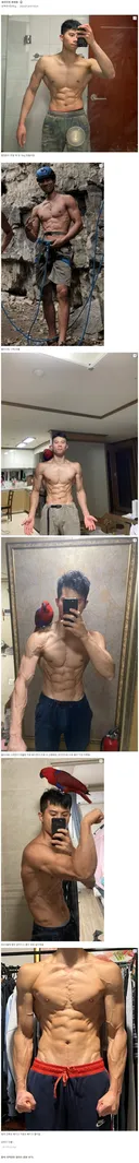 어느 암벽등반갤러의 클라이밍 전후 몸 변화