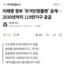 부동산 주거안정플랜 수도권에 119만호 공급 폭탄