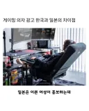 게이밍 의자 한국과 일본