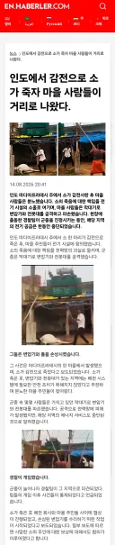 인도에서 소가 감전사 하자 벌어진 일 ㄷㄷ