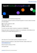 OpenAI DevDay2026 서울행사 초대메일 왔네요.