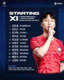 아겜 축구대표팀 사우디전 선발 라인업