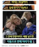 출산으로 인한 병역 면제 혜택 좋네요.