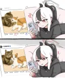 블루아카) 고양이 영상보는 카요코.jpg