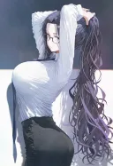 안녕하세요. 전국의 안경페티쉬협회원 여러분.greeting with glasses
