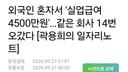 외국인 혼자서 '실업급여 4500만원' ㅎ ㄷㄷㄷㄷㄷ