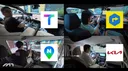 동일한 목적지 순정-티맵-네이버-카카오 주행 실험