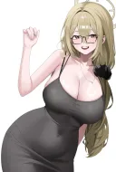 블루아카) 터질듯한 미시드레스 아카네 어흐