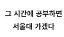 그 시간에 공부하면 서울대 가겠다