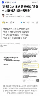 CIA 내부문건 육영수 시해범은 북한 공작원