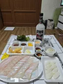 10월 마무리 독거노인 회식중.....