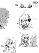 블루아카) 가위바위보 하는 히후미와 아즈사.manga