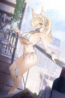 [약후,블루아카] 흰색 비키니 칸나