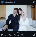 일본축구선수 쿠보 일본 여배우와 결혼.jpg