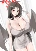 블루아카) 미시드레스 말고 미스홈웨어 입은 하스미
