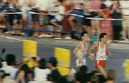 한국 마라톤 중계 역사상 최고 시청률....gif