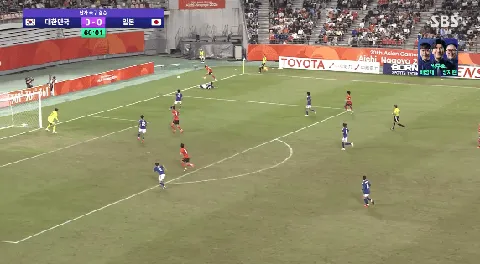 아시안게임 남자축구 금메달!
