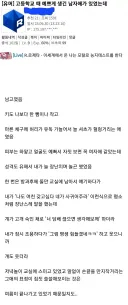 고등학교 때 예쁘게 생긴 남자애가 있었는데