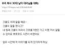 30대 한국 남자들 대화