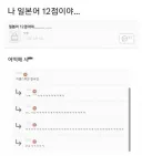나 일본어 12점이야...