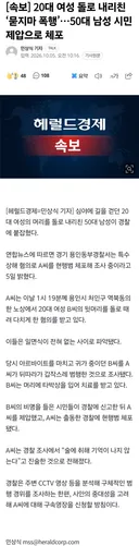 20대 여성 돌로 내리친 ‘묻지마 폭행 50대 남성 체포