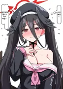 블루아카) 코하루의 옷을 입어본 하스미.manhwa