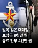 지뢰 부상 대대장 보상 8,000만원, 중사 4,000만원
