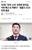 징역 12년' 김현태 영치금  열흘간 2028만원 출금