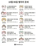 🍀10월 6일 별자리/띠별 운세🍀