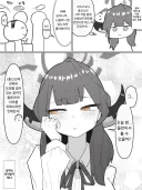 블루아카) 학생들 앞에서 선생님과 밤의 약속하는 아루.manhwa