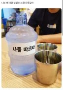 식당에서 막내가 물따르면 절대로 안됨