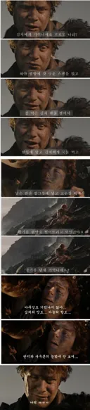 반지의 제왕) 원정 막판 프로도 상태