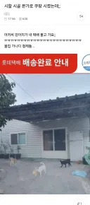 시골 본가로 쿠팡 시켰는데