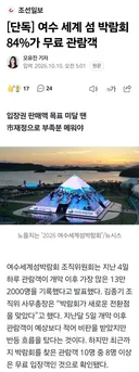 [단독] 여수 세계 섬 박람회 84%가 무료 관람객