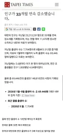 대만 출생아 수 꼬라지