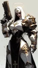 "안녕하세요, 용사님. 제가 이번 원정에 참가하게 될 성녀입니다."