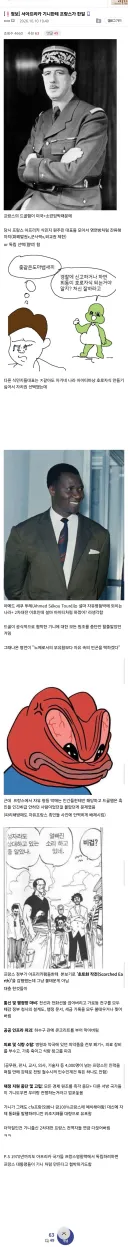 서아프리카 기니한테 프랑스가 한일