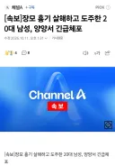 [속보] 장모 살해하고 도주한 남성, 양양서 긴급체포