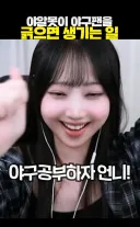 인방)언니 야구 알려줘
