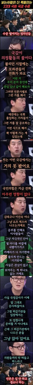 심각한 국민의힘 국회의원 상태