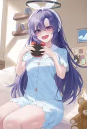 블루아카) 늦잠자고 일어난 유우카