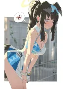 블루아카)꺄아아악 노팬티 히비키다