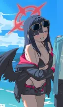블루아카) 엄청난 수영복 학생들에게 붙잡혀버렸다