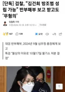 [단독] 검찰, 김건희 방조범 성립 가능 반부패부 보고 받고도 '무혐의'