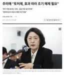 경기도지사) 추미애 토허제, 효과 따라 조기 해제 필요