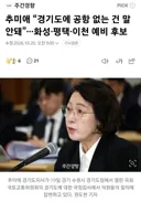 추미애 이분은 이제 경기도에 공항 짓자고 하네요