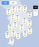 내일 오전 기온