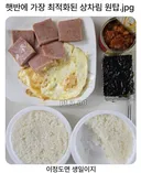 햇반에 가장 최적화된 상차림 원탑