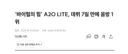 ‘바이럴의 힘’ A2O LITE, 데뷔 7일 만에 음방 1위