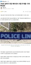 송파구 한강 배수로서 사람 두개골다리뼈 발견